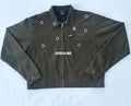 EYELET CONTROLLED CHAOS DENIM [GREEN]